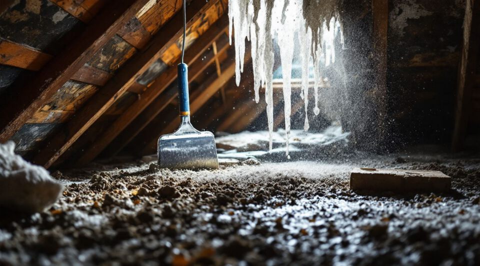 Clean, well-ventilated attic space after mold remediation